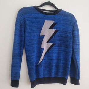 Gymboree Lighting bolt cotton sweater size 10/12